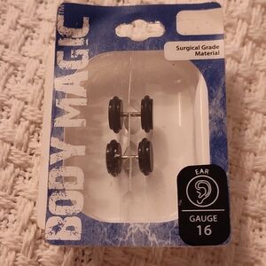 NEW! Body Magic Jewelry Silver Spike Earrings